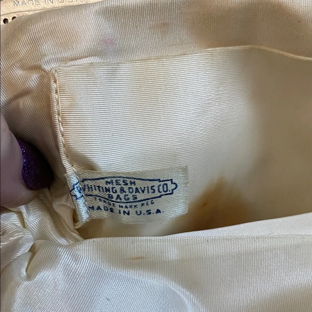 Whiting & Davis 1940s mesh evening bag - Picture 5 of 9